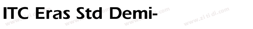 ITC Eras Std Demi字体转换